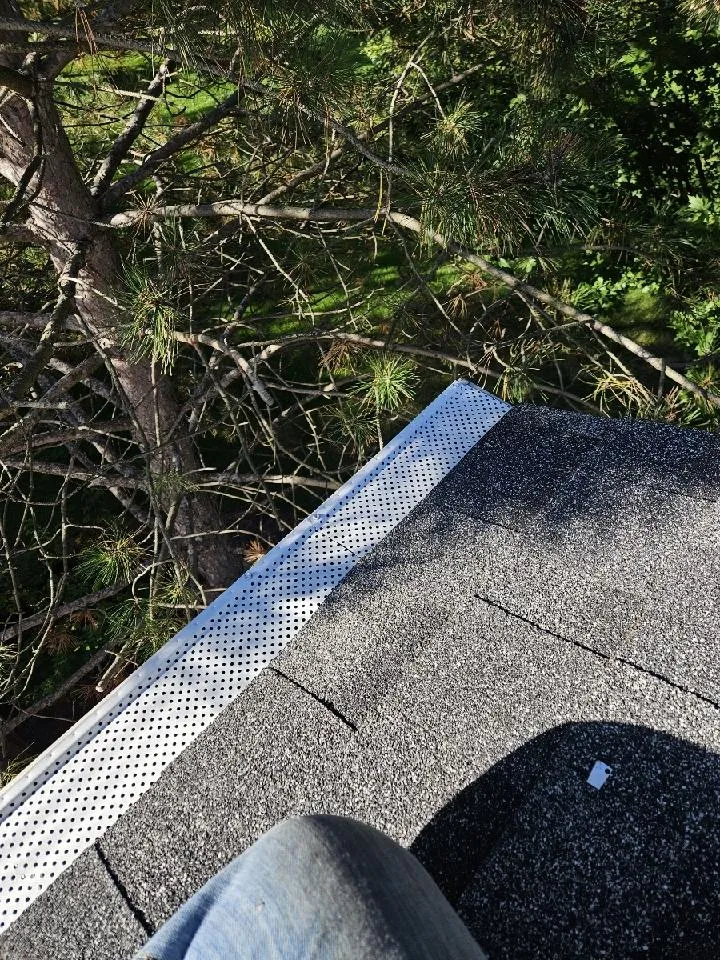 gutter leaf guard install