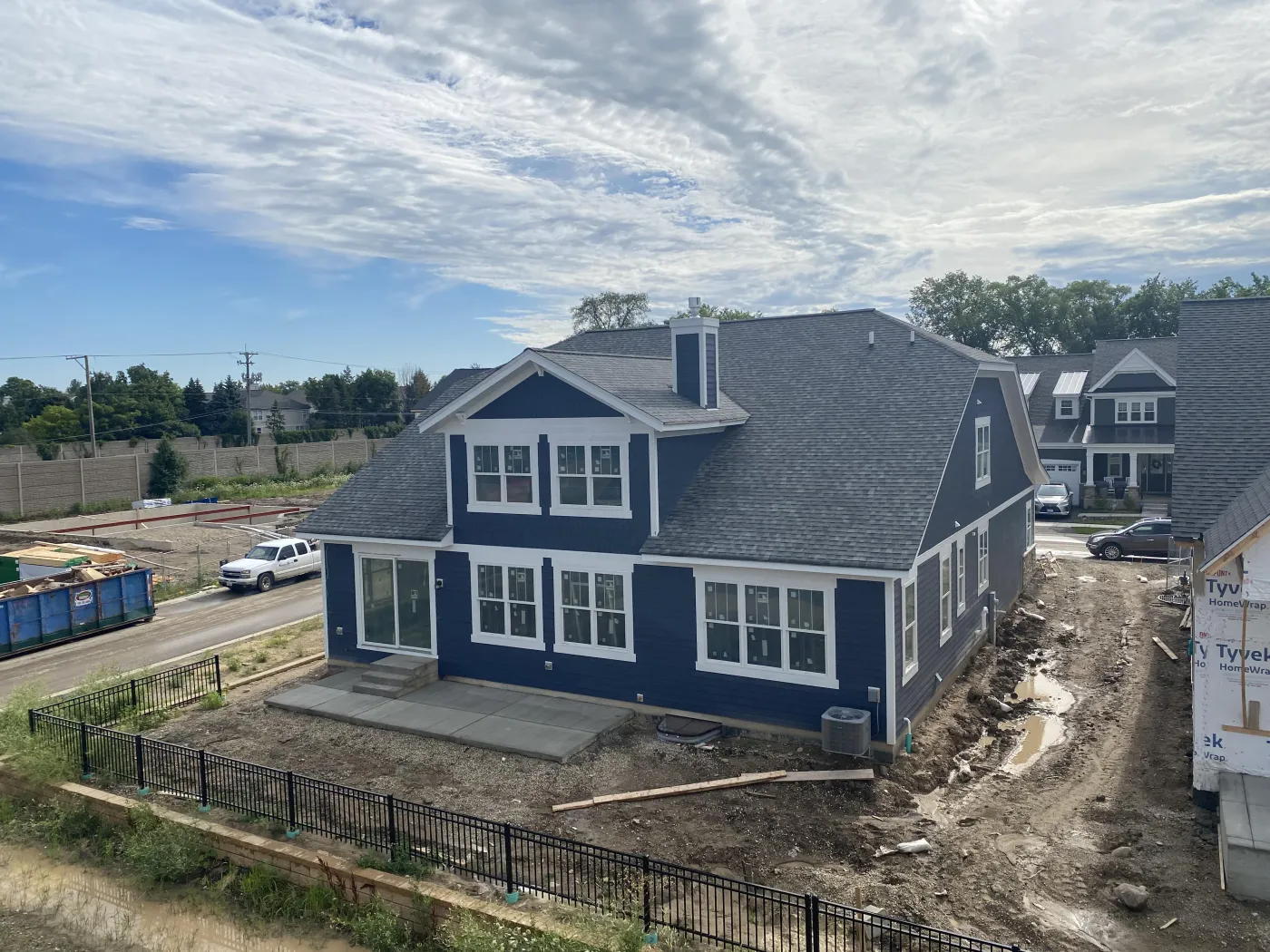 new construction james hardie siding certainteed roof apex exteriors