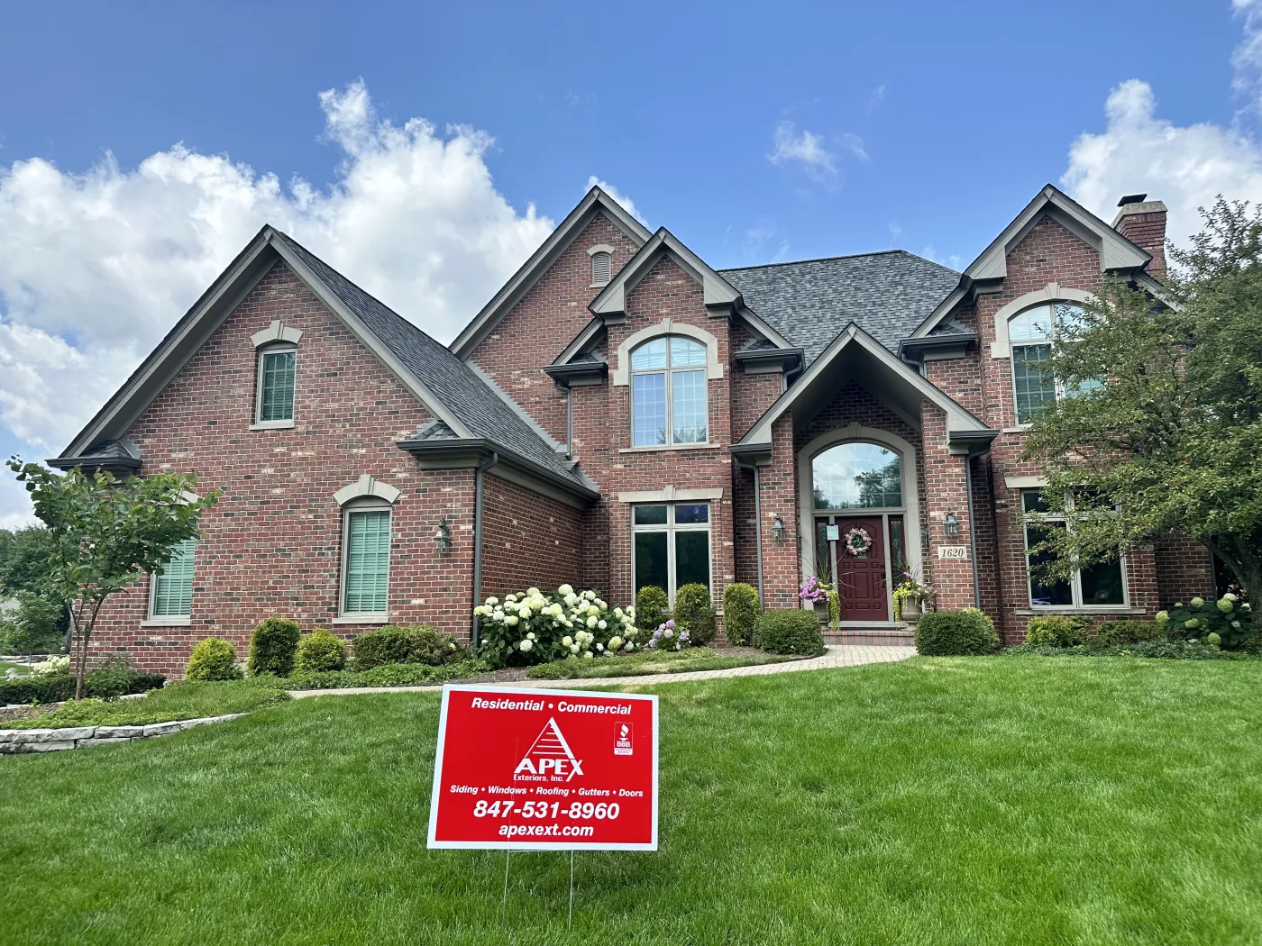 new roof installed apex exteriors