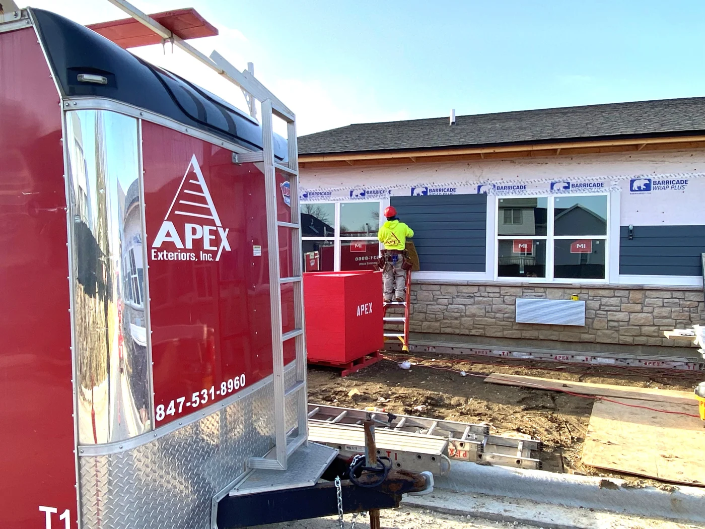 Apex Exteriors Chicagoland Area Commercial Siding Repair Services Gallery Image 1