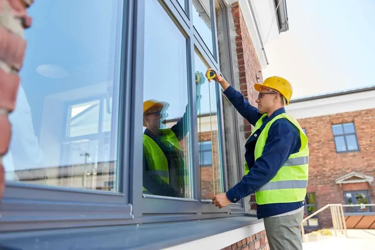 A close-up view of brand-new windows installed in a residential home.