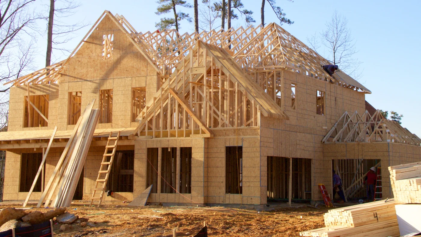 House under construction in Cook County