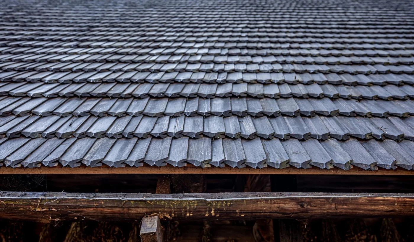 Quality roofing materials cover a roofing structure, showcasing style and durability.