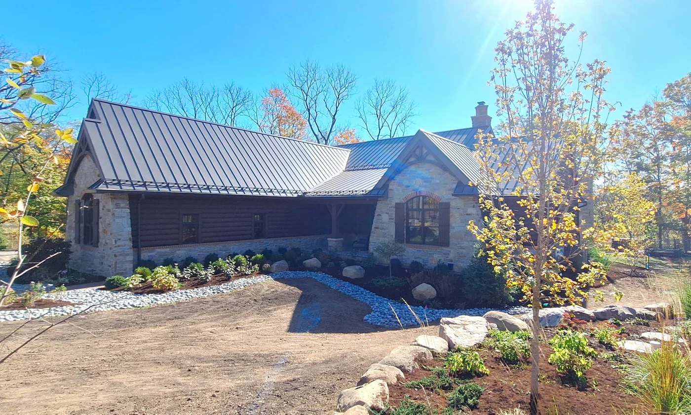 Gorgeous home with a metal standing seam roof