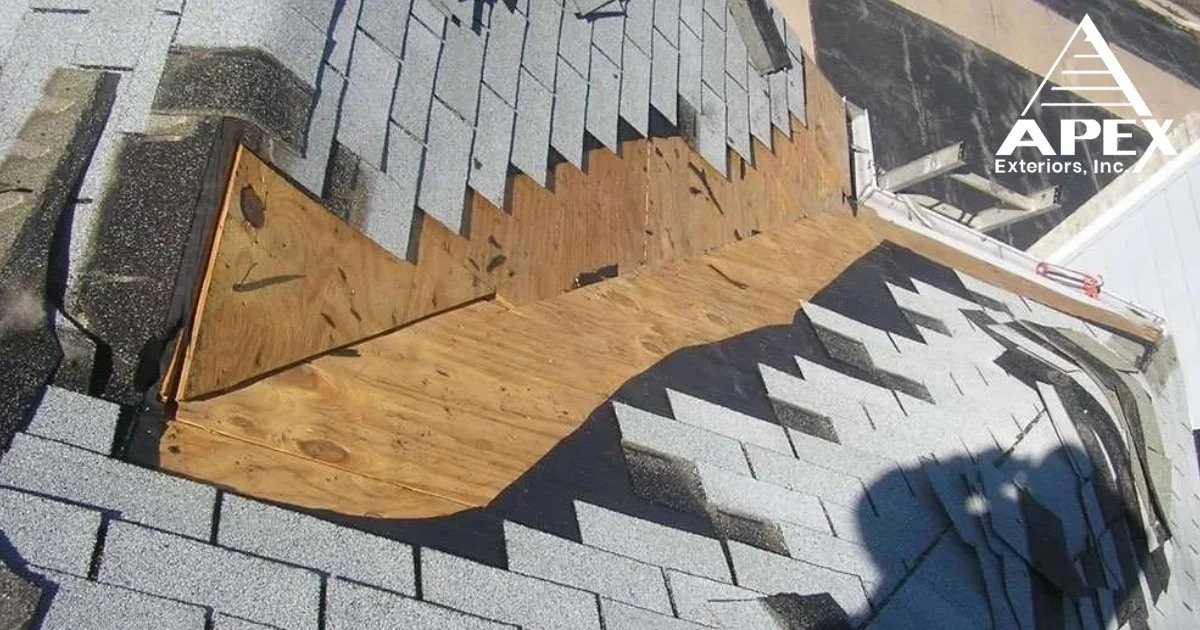 Section Of Roof Valley New Foundation Underlayment Shingles Roof Repair Chicagoland
