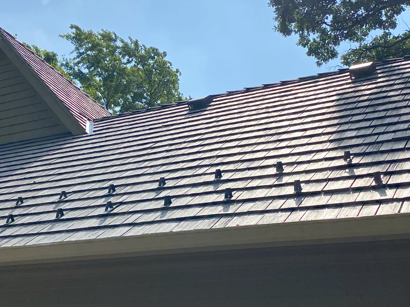 Incredible Slate Roofing Evanston Il Apex Exteriors Close-up of a newly installed slate roof.