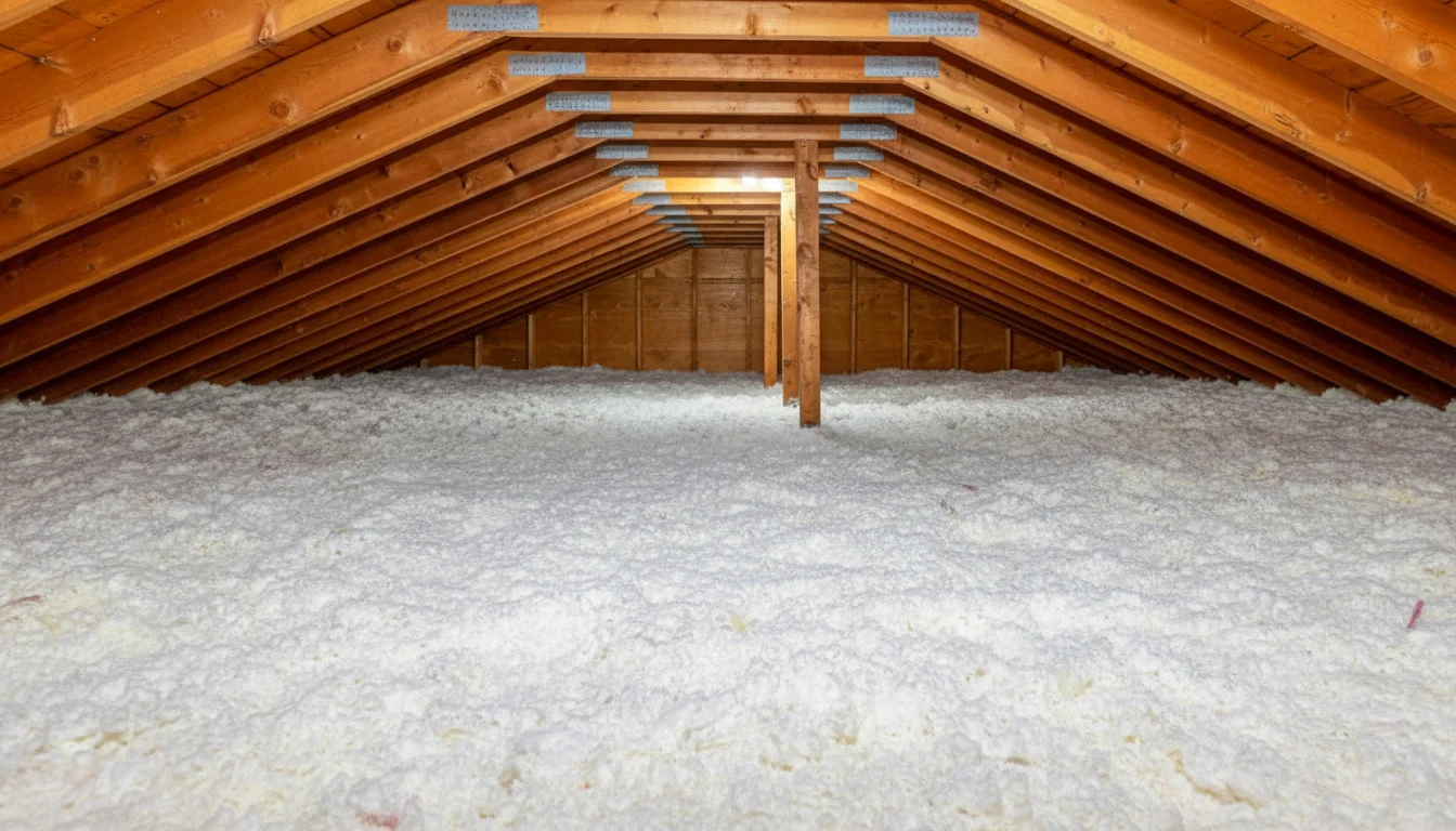 A fully insulated attic space.