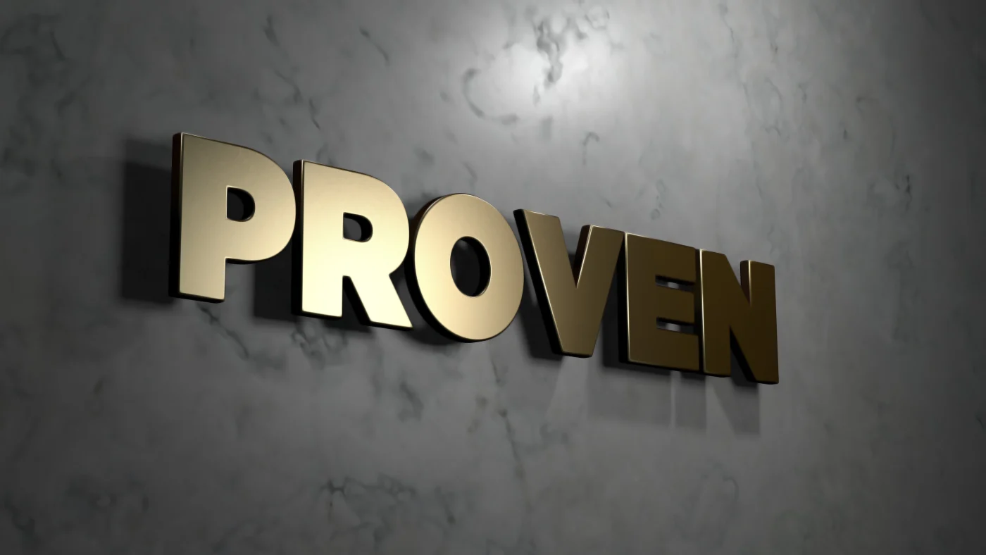 Proven Exterior Remodelers | Chicago, IL | Apex Exteriors, Inc. The word “Proven” is written in gold against a gray background.