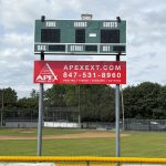 Baseball Field Scoreboard Sign