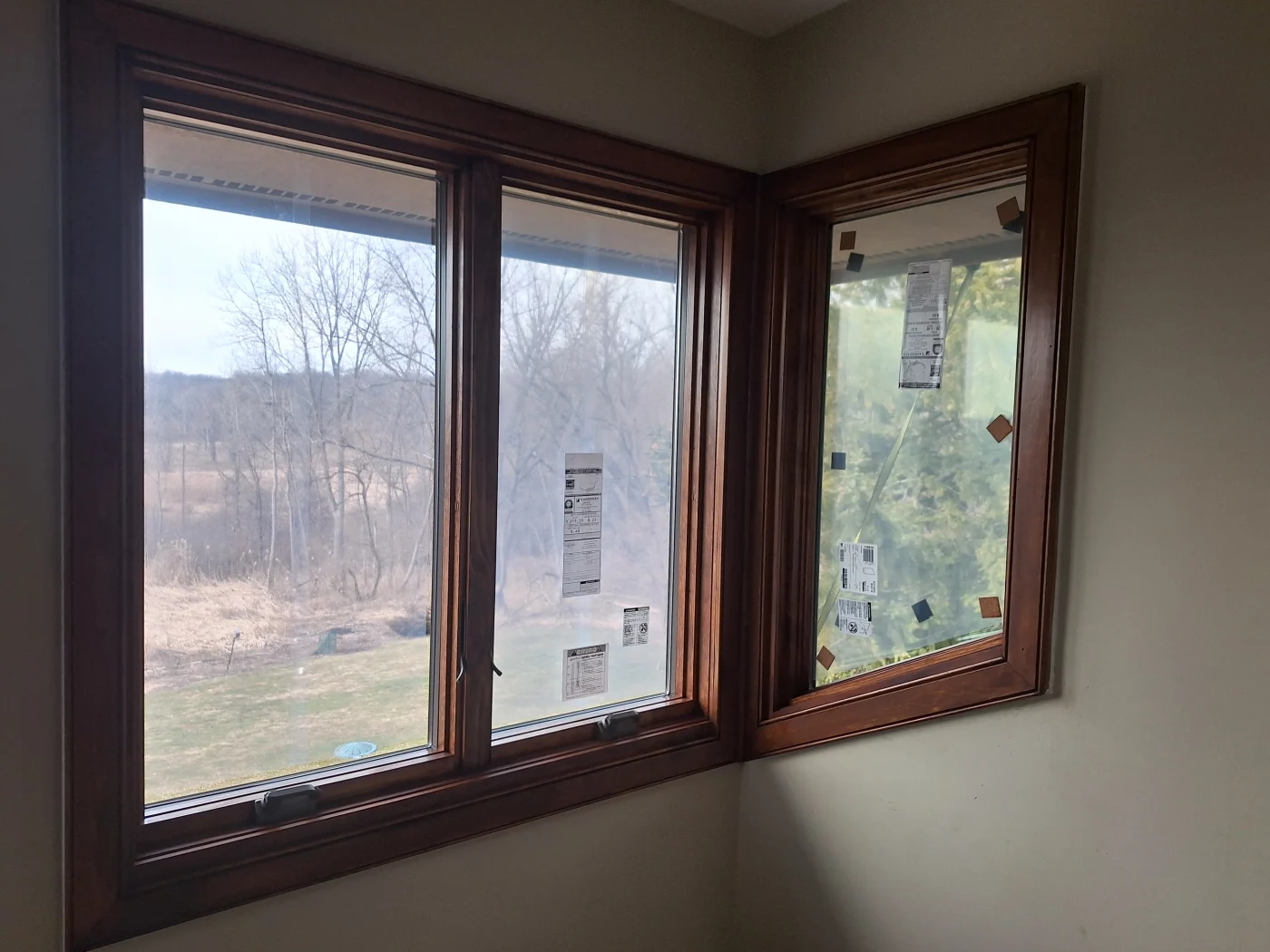 Exceptional Window Installation | Bartlett, IL | Apex Exteriors, Inc. New wood frame Andersen replacement windows.
